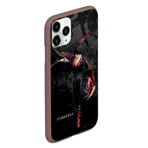 Чехол iPhone 11 Pro матовый Луи Амамия Code Vein / 3D-Коричневый – фото 2