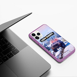 Чехол iPhone 11 Pro матовый SnowRunner Гонки по бездорожью, цвет: 3D-фиолетовый — фото 2