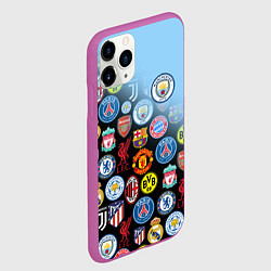 Чехол iPhone 11 Pro матовый МАНЧЕСТЕР СИТИ MANCHESTER CITY, цвет: 3D-фиолетовый — фото 2