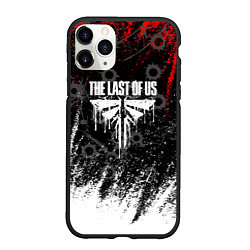 Чехол iPhone 11 Pro матовый The last of us следы от пуль, цвет: 3D-черный