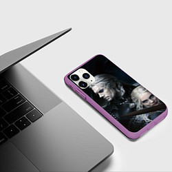 Чехол iPhone 11 Pro матовый THE WITCHER 2 SEASON, цвет: 3D-фиолетовый — фото 2