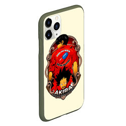 Чехол iPhone 11 Pro матовый AKIRA neo tokyo is about to explode, цвет: 3D-темно-зеленый — фото 2