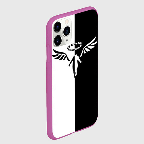 Чехол iPhone 11 Pro матовый WALHALLA TEAM BLACK WHITE STYLE TOKYO REVENGERS / 3D-Фиолетовый – фото 2