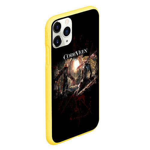 Чехол iPhone 11 Pro матовый Code Vein - Вампиры / 3D-Желтый – фото 2