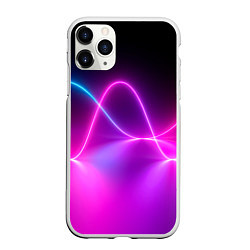 Чехол iPhone 11 Pro матовый Лучи света pink theme
