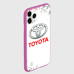 Чехол iPhone 11 Pro матовый TOYOTA SAMURAI JAPAN AUTO, цвет: 3D-фиолетовый — фото 2