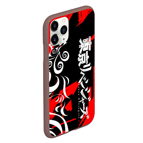 Чехол iPhone 11 Pro матовый TOKYO REVENGERS ТОСВА RED VER / 3D-Коричневый – фото 2