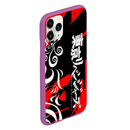 Чехол iPhone 11 Pro матовый TOKYO REVENGERS ТОСВА RED VER / 3D-Фиолетовый – фото 2