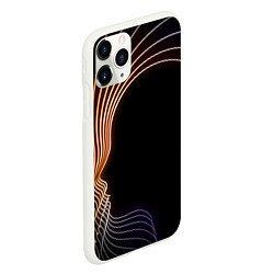 Чехол iPhone 11 Pro матовый Геометрия Души, цвет: 3D-белый — фото 2