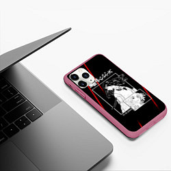 Чехол iPhone 11 Pro матовый БАДЖИ И МАЙКИ ТОСВА И ВАЛЬХАЛЛА, цвет: 3D-малиновый — фото 2