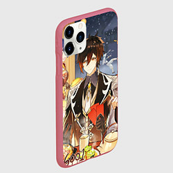 Чехол iPhone 11 Pro матовый НОВЫЙ ГОД В ГЕНШИН ИМПАКТ, ЗАСТОЛЬЕ, цвет: 3D-малиновый — фото 2