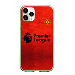 Чехол iPhone 11 Pro матовый MU Manchester United MU, цвет: 3D-салатовый