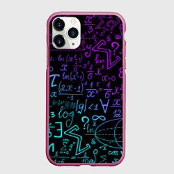 Чехол iPhone 11 Pro матовый НЕОНОВЫЕ ФОРМУЛЫ NEON FORMULAS, цвет: 3D-малиновый