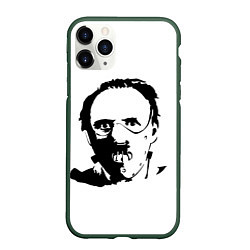 Чехол iPhone 11 Pro матовый Hannibal Ганнибал, цвет: 3D-темно-зеленый