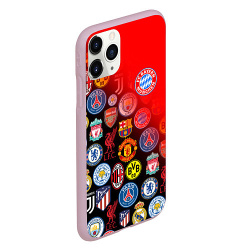 Чехол iPhone 11 Pro матовый BAYERN MUNCHEN BEST FC SPORT / 3D-Розовый – фото 2