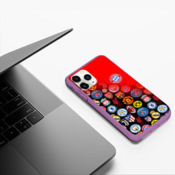 Чехол iPhone 11 Pro матовый BAYERN MUNCHEN BEST FC SPORT, цвет: 3D-фиолетовый — фото 2