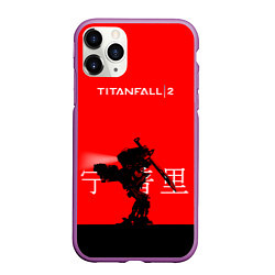 Чехол iPhone 11 Pro матовый Mech TF2, цвет: 3D-фиолетовый