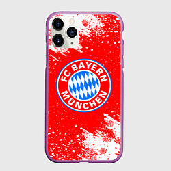 Чехол iPhone 11 Pro матовый НОВОГОДНИЙ BAYERN MUNCHEN СВИТЕР НОВОГОДНИЙ, цвет: 3D-фиолетовый