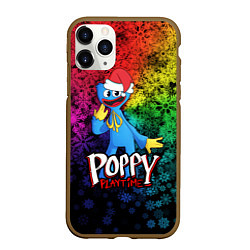 Чехол iPhone 11 Pro матовый POPPY PLAYTIME НОВОГОДНИЙ ПОППИ ПЛЕЙТАЙМ, цвет: 3D-коричневый