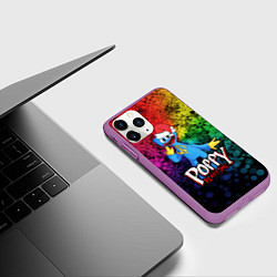 Чехол iPhone 11 Pro матовый POPPY PLAYTIME НОВОГОДНИЙ ПОППИ ПЛЕЙТАЙМ, цвет: 3D-фиолетовый — фото 2