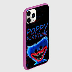 Чехол iPhone 11 Pro матовый Хагги ВАГГИ Poppy Playtime, цвет: 3D-фиолетовый — фото 2