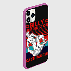 Чехол iPhone 11 Pro матовый Гачимучи дерется Gachi, цвет: 3D-фиолетовый — фото 2