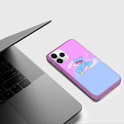 Чехол iPhone 11 Pro матовый POPPY PLAYTIME - ХАГГИ ВАГГИ С ПОДУШКОЙ, цвет: 3D-фиолетовый — фото 2