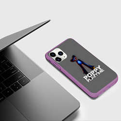 Чехол iPhone 11 Pro матовый HUGGY WUGGY POPPY PLAYTIME, цвет: 3D-фиолетовый — фото 2