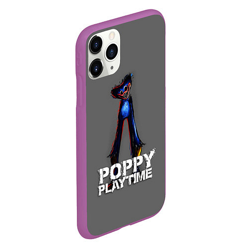 Чехол iPhone 11 Pro матовый HUGGY WUGGY POPPY PLAYTIME / 3D-Фиолетовый – фото 2