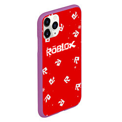 Чехол iPhone 11 Pro матовый НОВОГОДНИЙ СВИТЕР ROBLOX РОБЛОКС НОВЫЙ ГОД 2022, цвет: 3D-фиолетовый — фото 2