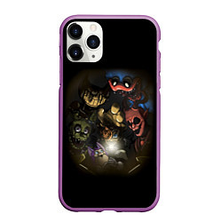 Чехол iPhone 11 Pro матовый POPPY PLAYTIME FIVE NIGHTS AT FREDDYS BENDY