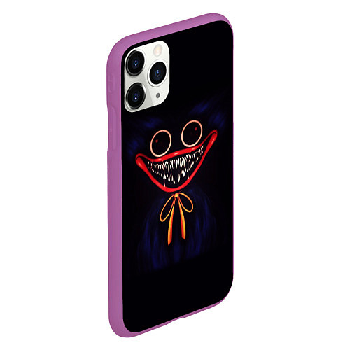 Чехол iPhone 11 Pro матовый ХАГГИ ВАГГИ POPPY PLAYTIME ИГРА ПОППИ ПЛЕЙТАЙМ / 3D-Фиолетовый – фото 2