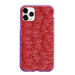 Чехол iPhone 11 Pro матовый Деловая Колбаса Салями, цвет: 3D-фиолетовый