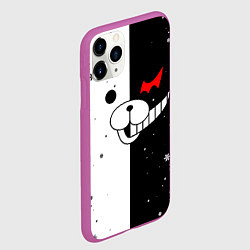 Чехол iPhone 11 Pro матовый НОВОГОДНИЙ МОНОКУМА ЧЁРНО БЕЛЫЙ НОВЫЙ ГОД 2022, цвет: 3D-фиолетовый — фото 2