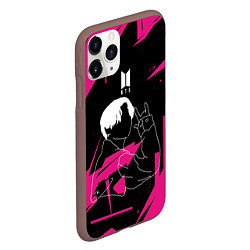 Чехол iPhone 11 Pro матовый JUNGKOOK PINK EDITION ДЖОНГУК, цвет: 3D-коричневый — фото 2