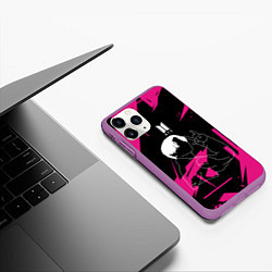 Чехол iPhone 11 Pro матовый JUNGKOOK PINK EDITION ДЖОНГУК, цвет: 3D-фиолетовый — фото 2