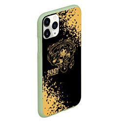 Чехол iPhone 11 Pro матовый Bendy and the ink machine - Выкрутасы, цвет: 3D-салатовый — фото 2