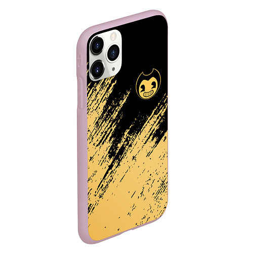 Чехол iPhone 11 Pro матовый Bendy and the ink machine - Вектор / 3D-Розовый – фото 2