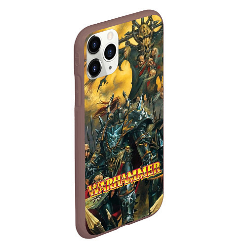 Чехол iPhone 11 Pro матовый Warhammer old battle / 3D-Коричневый – фото 2