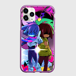 Чехол iPhone 11 Pro матовый Deltarune - Легенда о Руне Дельта, цвет: 3D-фиолетовый