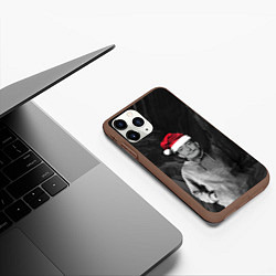 Чехол iPhone 11 Pro матовый Санта Сальвадор Дали, цвет: 3D-коричневый — фото 2