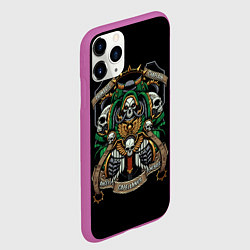 Чехол iPhone 11 Pro матовый Капелланус, цвет: 3D-фиолетовый — фото 2