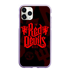 Чехол iPhone 11 Pro матовый МАНЧЕСТЕР ЮНАЙТЕД КРАСНЫЕ ДЬЯВОЛЫ RED DEVILS