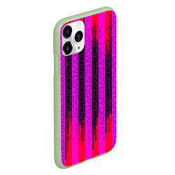 Чехол iPhone 11 Pro матовый Squid Game паттерн, цвет: 3D-салатовый — фото 2