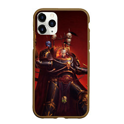 Чехол iPhone 11 Pro матовый Капитан роты Хаоса, цвет: 3D-коричневый