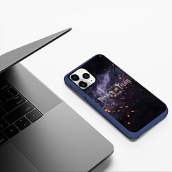 Чехол iPhone 11 Pro матовый Attack on Titan Туман войны, цвет: 3D-тёмно-синий — фото 2