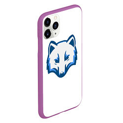Чехол iPhone 11 Pro матовый Полярный лис, цвет: 3D-фиолетовый — фото 2