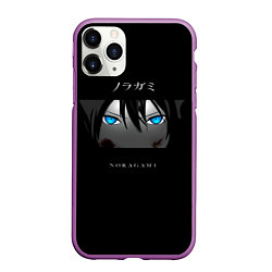 Чехол iPhone 11 Pro матовый Взгляд Ято Noragami, цвет: 3D-фиолетовый