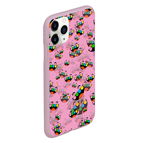 Чехол iPhone 11 Pro матовый Toca Boca logo pink Тока Бока / 3D-Розовый – фото 2