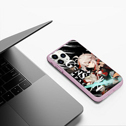 Чехол iPhone 11 Pro матовый КАДЗУХА АНЕМО KAZUHA, цвет: 3D-розовый — фото 2